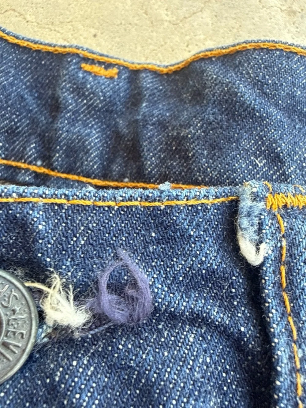 Vintage Levi’s Orange Tab Mens Flare Bell Bottom Jeans Dark Wash